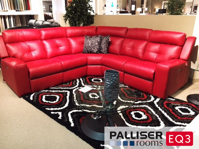 Be Bold With A Red Leather Sectional, Red Leather Sectional